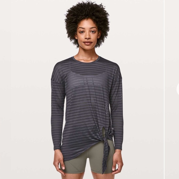 lululemon athletica Tops - Lululemon Tie Your Practice Longsleeve